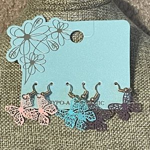 Butterfly Dangle Tween Earrings